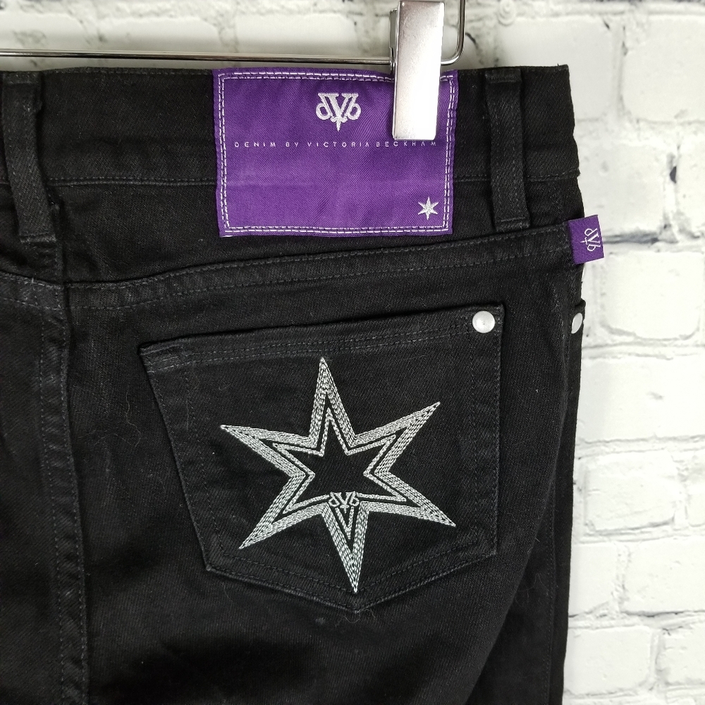 VICTORIA BECKHAM | straight star embroidered jeans